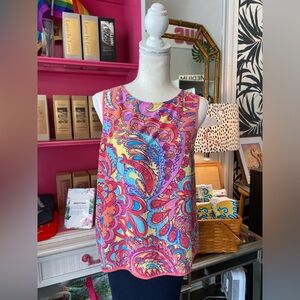 Lilly Pulitzer Iona silk paisley top size Small